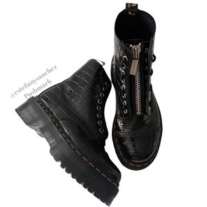Dr Martens Sinclair zip up boots in black Crocs